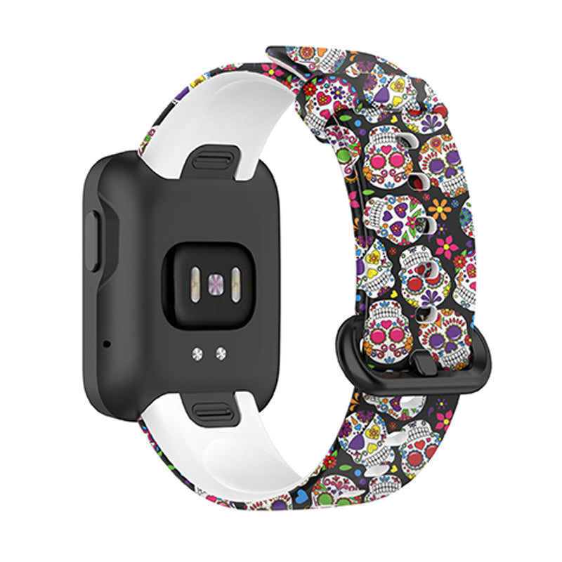 For Xiaomi Redmi Watch 2 Lite Pattern Printed Watchband Adjustable Silicone Smart Watch Strap