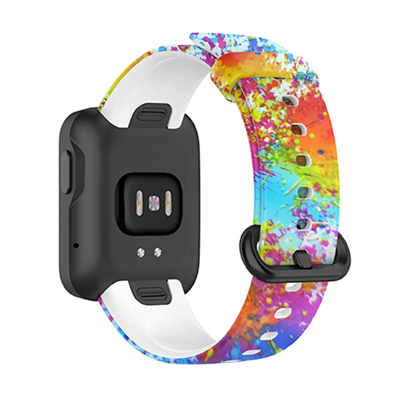 For Xiaomi Redmi Watch 2 Lite Pattern Printed Watchband Adjustable Silicone Smart Watch Strap