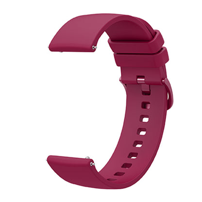 For Huawei TalkBand B5 Solid Color Soft Silicone Watch Band 18mm Adjustable Replacement Strap