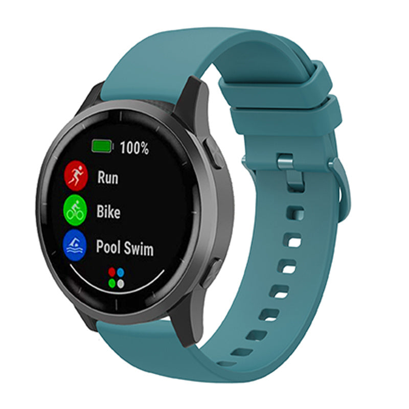 For Huawei TalkBand B5 Solid Color Soft Silicone Watch Band 18mm Adjustable Replacement Strap