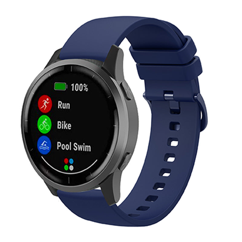 For Huawei TalkBand B5 Solid Color Soft Silicone Watch Band 18mm Adjustable Replacement Strap