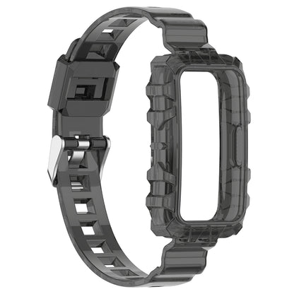 For Huawei Band 7/Band 6/Honor Band 6 Replacement Transparent TPU Watch Strap Wrist Band with Watch Case