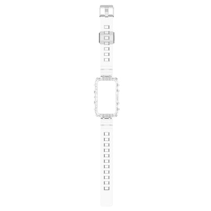 For Huawei Band 7/Band 6/Honor Band 6 Replacement Transparent TPU Watch Strap Wrist Band with Watch Case