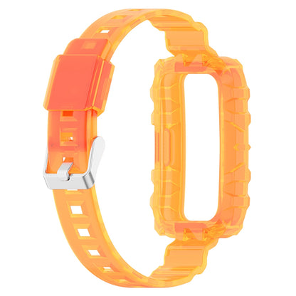 For Huawei Band 7/Band 6/Honor Band 6 Replacement Transparent TPU Watch Strap Wrist Band with Watch Case