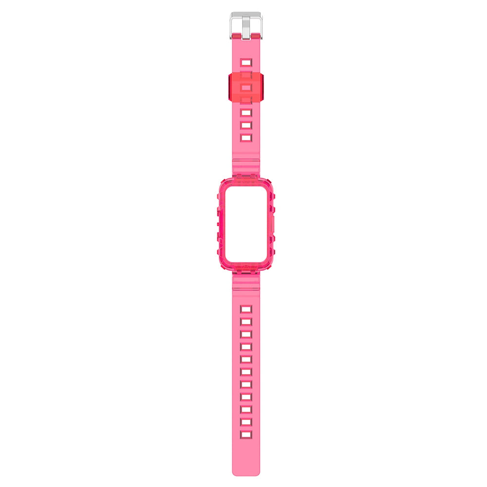 For Huawei Band 7/Band 6/Honor Band 6 Replacement Transparent TPU Watch Strap Wrist Band with Watch Case