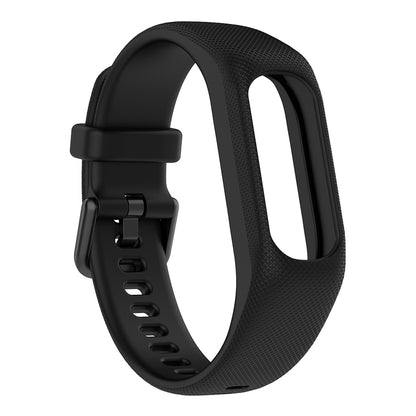For GarminSmart 5 Wear-resistant Soft Silicone Watch Band with Case Protector Wrist Strap