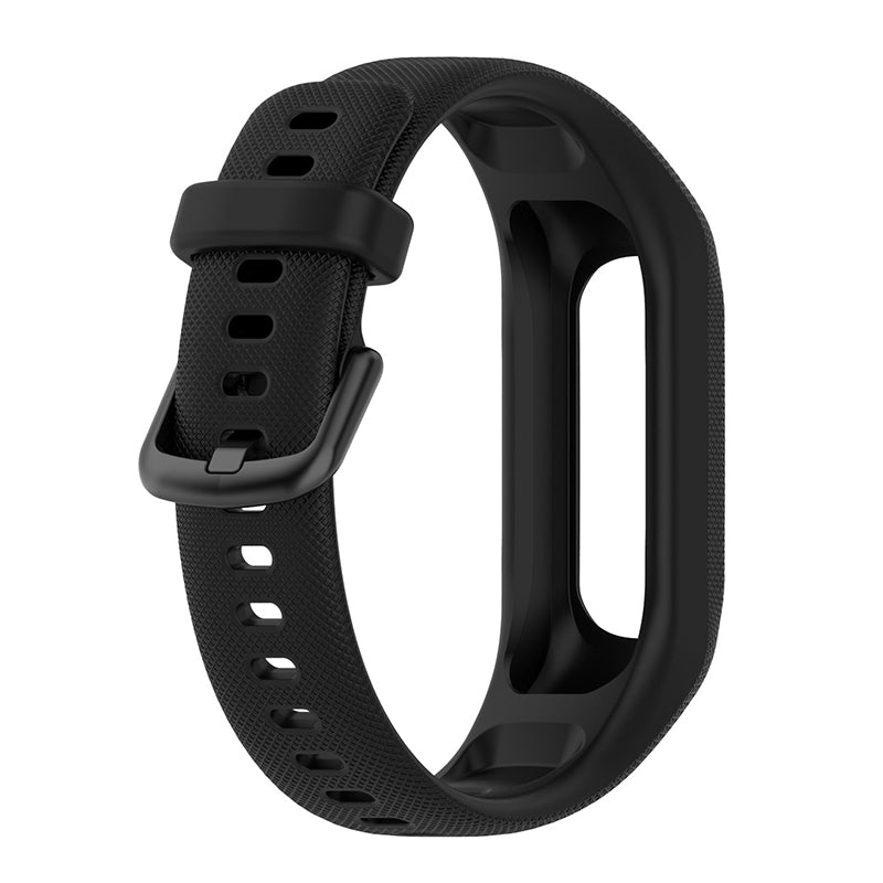 For GarminSmart 5 Wear-resistant Soft Silicone Watch Band with Case Protector Wrist Strap