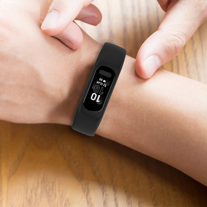 For GarminSmart 5 Wear-resistant Soft Silicone Watch Band with Case Protector Wrist Strap