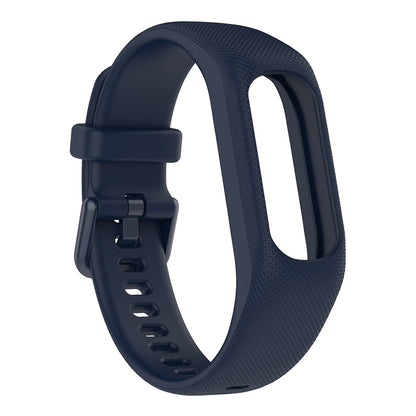 For GarminSmart 5 Wear-resistant Soft Silicone Watch Band with Case Protector Wrist Strap