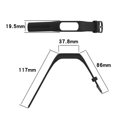 For GarminSmart 5 Wear-resistant Soft Silicone Watch Band with Case Protector Wrist Strap