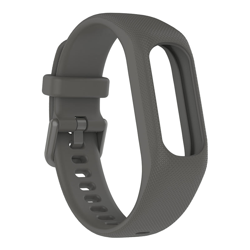 For GarminSmart 5 Wear-resistant Soft Silicone Watch Band with Case Protector Wrist Strap
