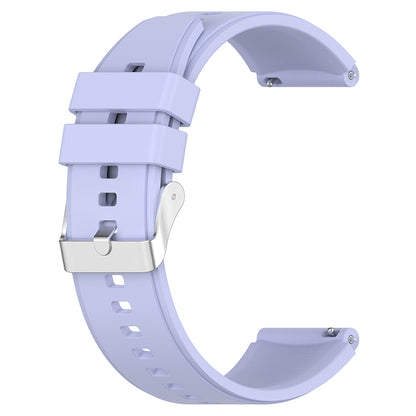 For Huawei Watch GT 3 Pro 46mm/GT 2 46mm Pro/GT 2 46mm Silicone Watch Band 22mm Adjustable Wrist Strap with Silver Pin Buckle