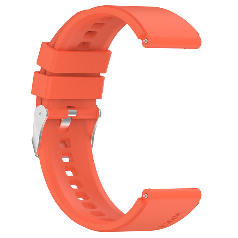 For Huawei Watch GT 3 Pro 46mm/GT 2 46mm Pro/GT 2 46mm Silicone Watch Band 22mm Adjustable Wrist Strap with Silver Pin Buckle