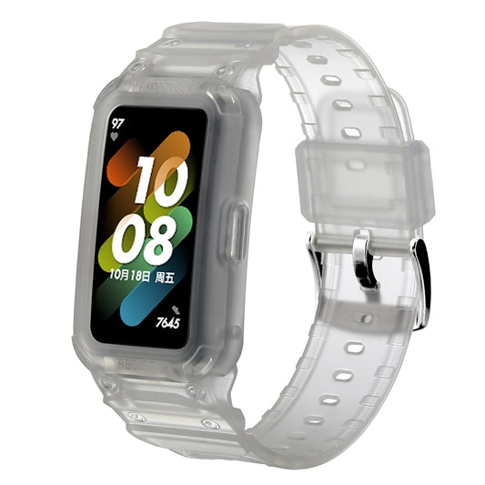 For Honor Band 6/Huawei Band 6/7 Replacement TPU Watch Band Adjustable Wrist Strap + Watch Case