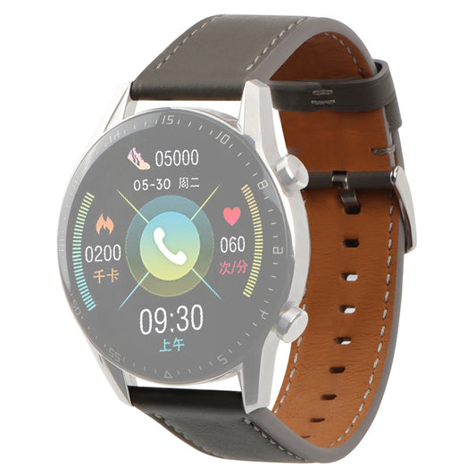 For Huawei Watch GT 3 Pro 46mm/GT Runner 22mm Genuine Leather Watch Strap Pin Buckle Adjustable Watchband Replacement