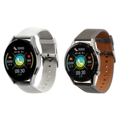 For Huawei Watch GT 3 Pro 46mm/GT Runner 22mm Genuine Leather Watch Strap Pin Buckle Adjustable Watchband Replacement