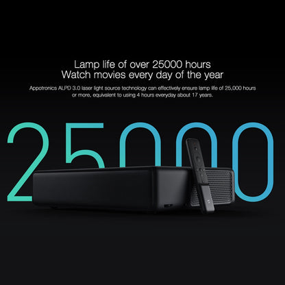 XIAOMIYOUPIN MIJIA 1S 4K Laser Projector Electronic Focus Ultra HD Projector with Dolby Virtual Surround Function/Remote (CN Plug)