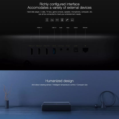 XIAOMIYOUPIN MIJIA 1S 4K Laser Projector Electronic Focus Ultra HD Projector with Dolby Virtual Surround Function/Remote (CN Plug)