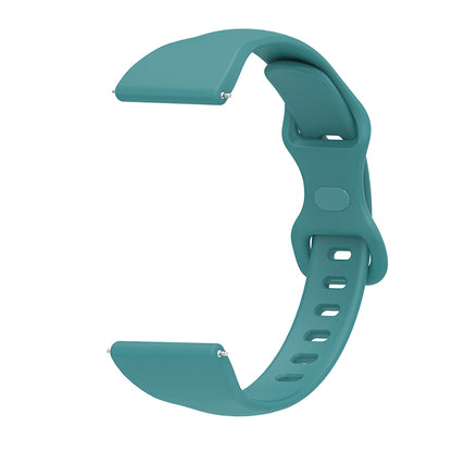 22mm Watch Strap Replacement Adjustable Silicone Wrist Band Bracelet with 8-shaped Buckle