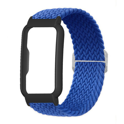 Nylon Knitted Elastic Watch Band for Oppo Watch Free, Replacement Wrist Strap with Watch Case