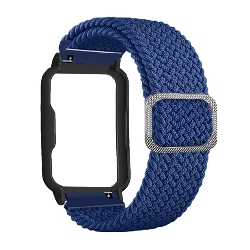 Nylon Knitted Elastic Watch Band for Oppo Watch Free, Replacement Wrist Strap with Watch Case