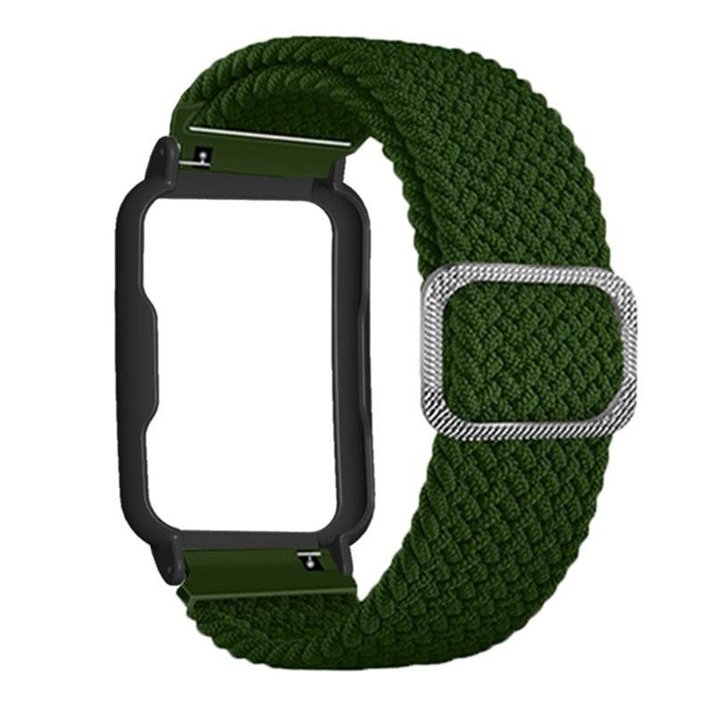 Nylon Knitted Elastic Watch Band for Oppo Watch Free, Replacement Wrist Strap with Watch Case