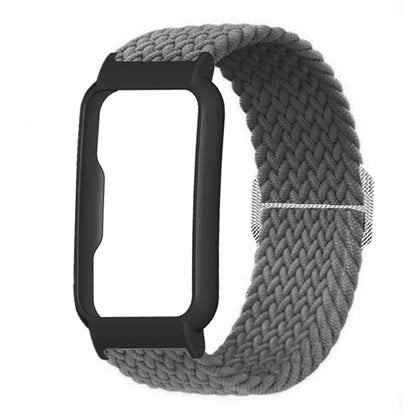 Nylon Knitted Elastic Watch Band for Oppo Watch Free, Replacement Wrist Strap with Watch Case