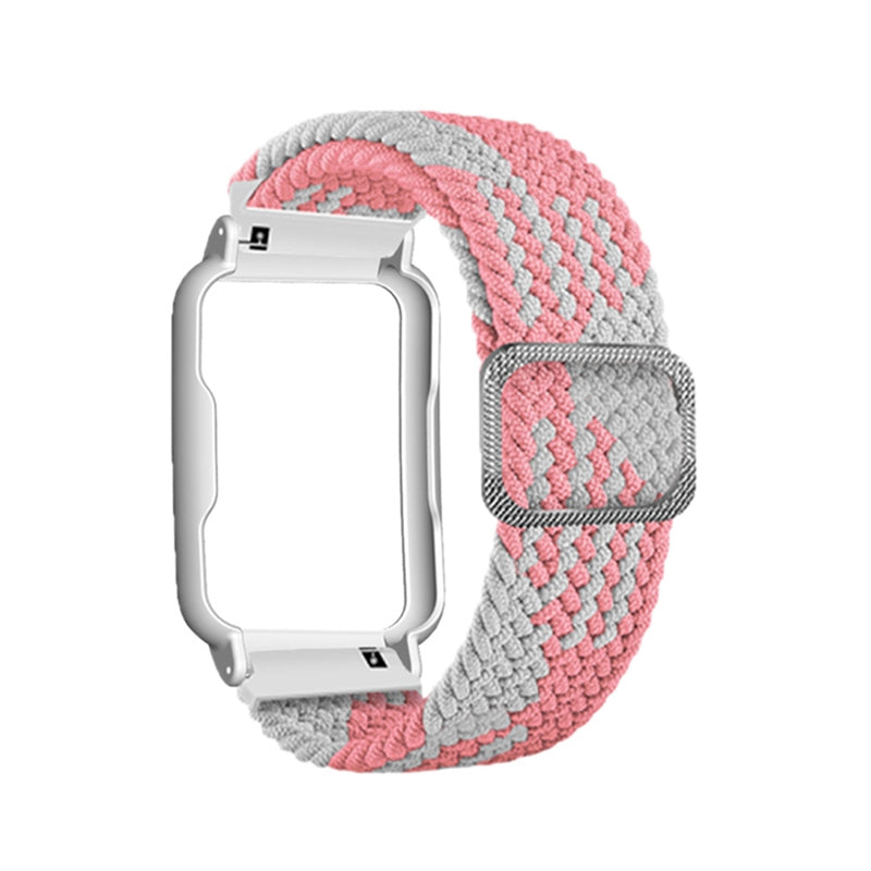 Nylon Knitted Elastic Watch Band for Oppo Watch Free, Replacement Wrist Strap with Watch Case