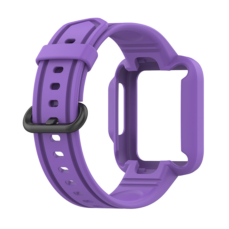 For Xiaomi Redmi Watch/Redmi Watch 2/Mi Watch Lite/Mi Watch Lite 2 Smart Watch Strap Soft Silicone Wrist Band with Watch Case