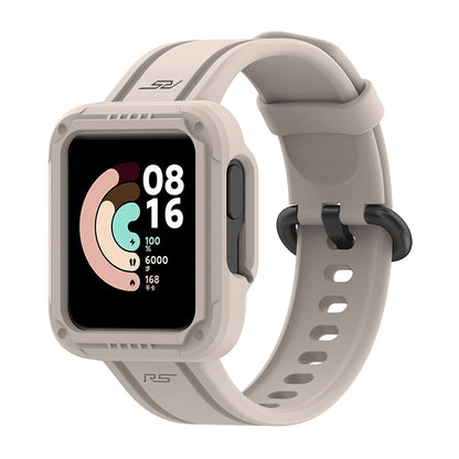 For Xiaomi Redmi Watch/Redmi Watch 2/Mi Watch Lite/Mi Watch Lite 2 Smart Watch Strap Soft Silicone Wrist Band with Watch Case