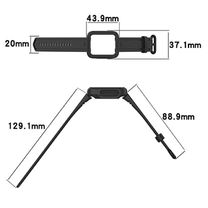 For Xiaomi Redmi Watch/Redmi Watch 2/Mi Watch Lite/Mi Watch Lite 2 Smart Watch Strap Soft Silicone Wrist Band with Watch Case