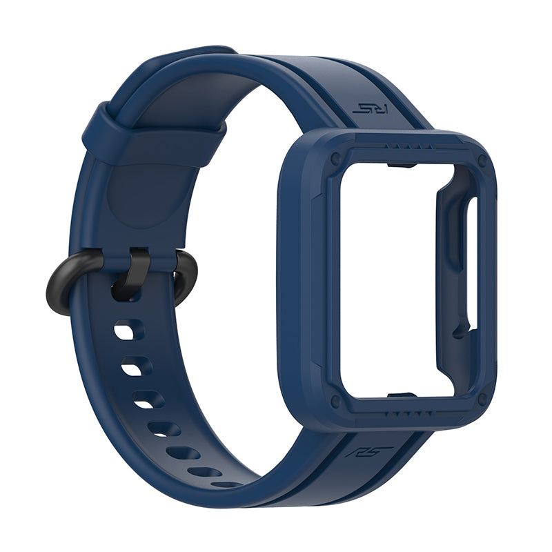 For Xiaomi Redmi Watch/Redmi Watch 2/Mi Watch Lite/Mi Watch Lite 2 Smart Watch Strap Soft Silicone Wrist Band with Watch Case