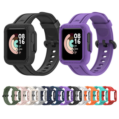 For Xiaomi Redmi Watch/Redmi Watch 2/Mi Watch Lite/Mi Watch Lite 2 Smart Watch Strap Soft Silicone Wrist Band with Watch Case