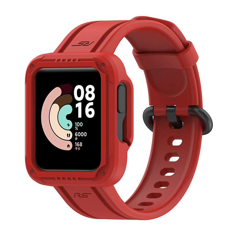 For Xiaomi Redmi Watch/Redmi Watch 2/Mi Watch Lite/Mi Watch Lite 2 Smart Watch Strap Soft Silicone Wrist Band with Watch Case