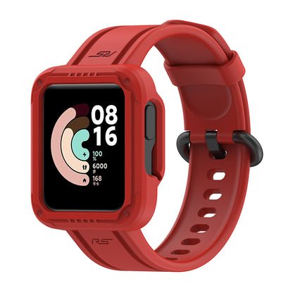 For Xiaomi Redmi Watch/Redmi Watch 2/Mi Watch Lite/Mi Watch Lite 2 Smart Watch Strap Soft Silicone Wrist Band with Watch Case