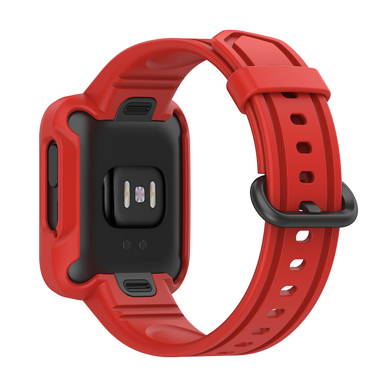 For Xiaomi Redmi Watch/Redmi Watch 2/Mi Watch Lite/Mi Watch Lite 2 Smart Watch Strap Soft Silicone Wrist Band with Watch Case