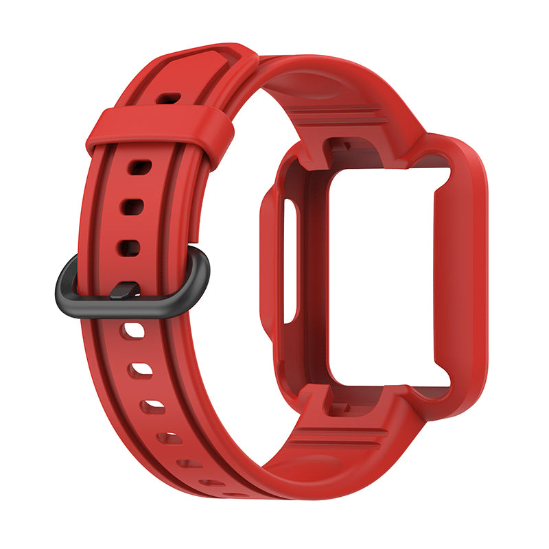 For Xiaomi Redmi Watch/Redmi Watch 2/Mi Watch Lite/Mi Watch Lite 2 Smart Watch Strap Soft Silicone Wrist Band with Watch Case