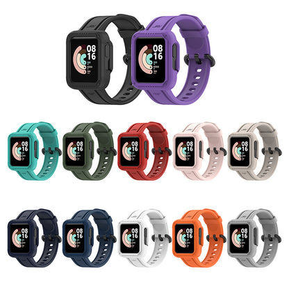 For Xiaomi Redmi Watch/Redmi Watch 2/Mi Watch Lite/Mi Watch Lite 2 Smart Watch Strap Soft Silicone Wrist Band with Watch Case