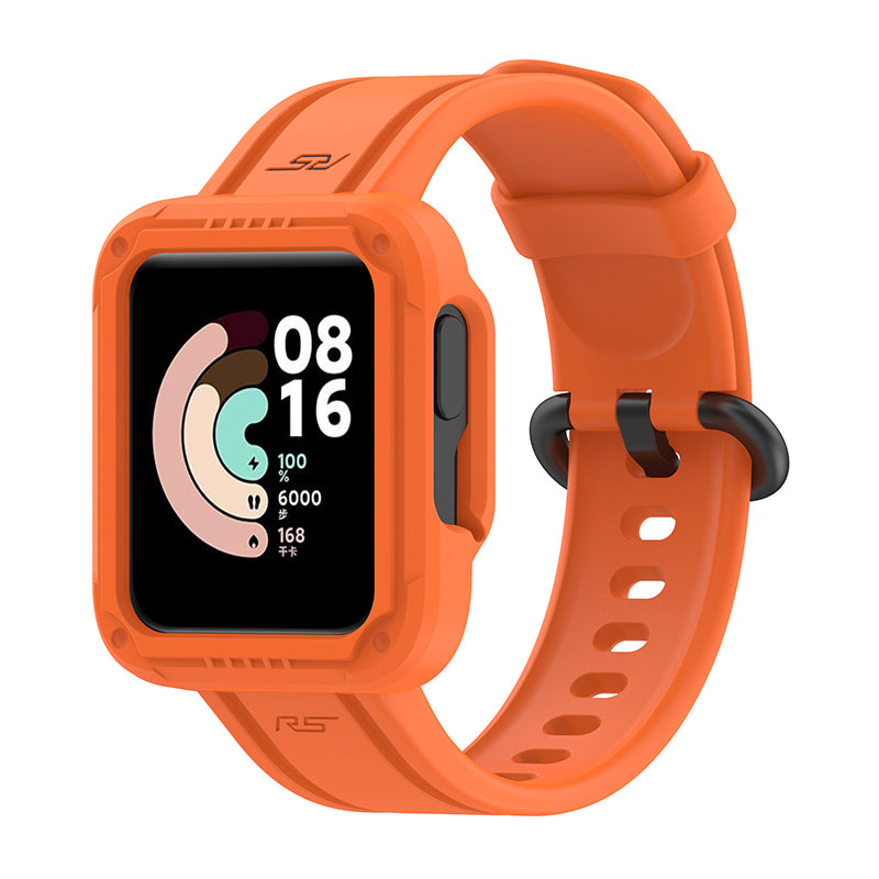 For Xiaomi Redmi Watch/Redmi Watch 2/Mi Watch Lite/Mi Watch Lite 2 Smart Watch Strap Soft Silicone Wrist Band with Watch Case