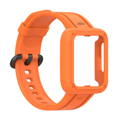 For Xiaomi Redmi Watch/Redmi Watch 2/Mi Watch Lite/Mi Watch Lite 2 Smart Watch Strap Soft Silicone Wrist Band with Watch Case