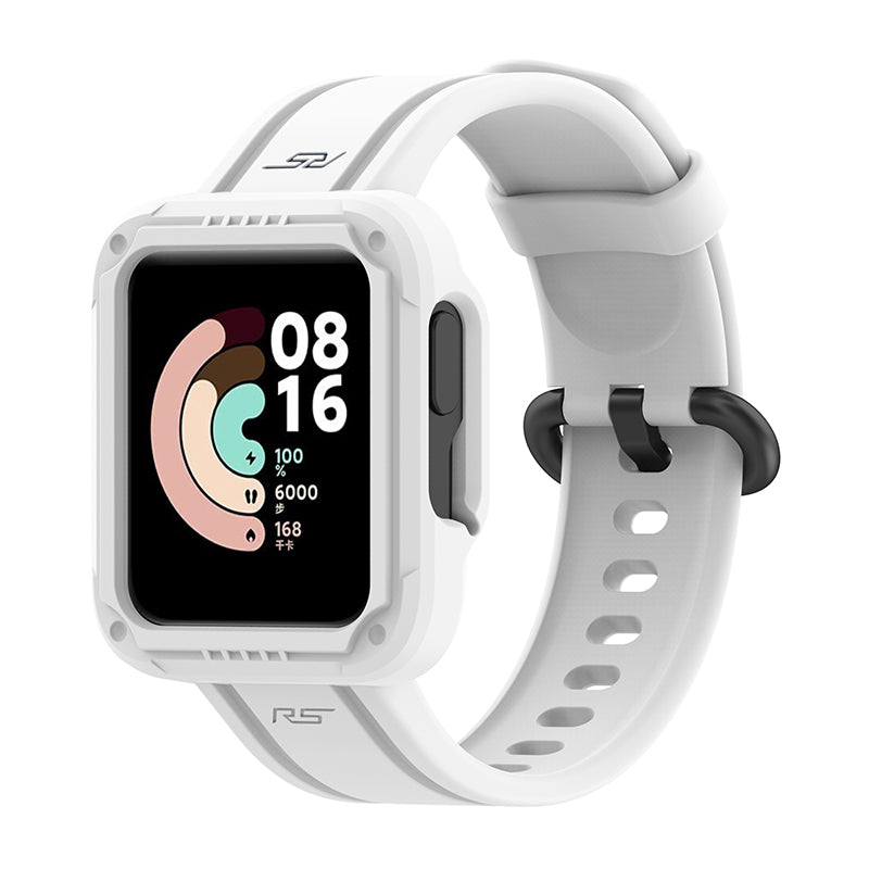 For Xiaomi Redmi Watch/Redmi Watch 2/Mi Watch Lite/Mi Watch Lite 2 Smart Watch Strap Soft Silicone Wrist Band with Watch Case