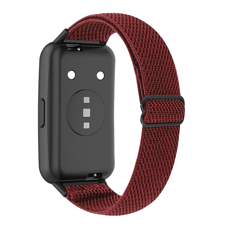 For Huawei Band 7 Stretchy Boho Watch Band Adjustable Elastic Nylon Strap Replacement Wristband