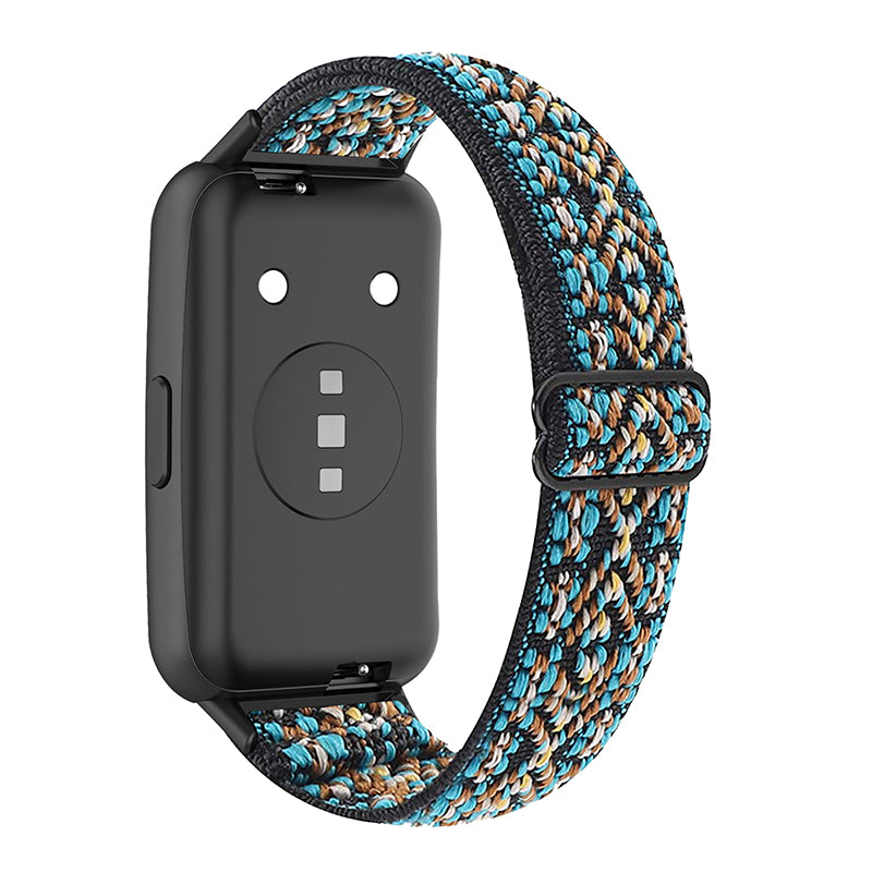 For Huawei Band 7 Stretchy Boho Watch Band Adjustable Elastic Nylon Strap Replacement Wristband