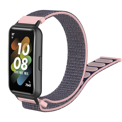 For Huawei Band 7 Soft Nylon Watch Band Adjustable Loop Fastener Sport Strap Wristband Replacement