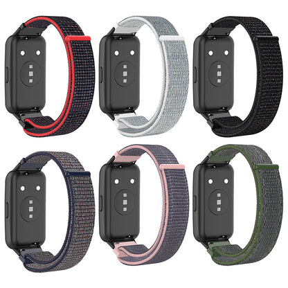For Huawei Band 7 Soft Nylon Watch Band Adjustable Loop Fastener Sport Strap Wristband Replacement