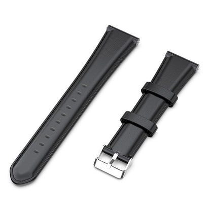 For Xiaomi Haylou Solar LS01  /  ID205  /  Willful SW021 Genuine Leather Watch Strap Quick Release Wrist Band Sports Watch 19mm Watchband Replacement