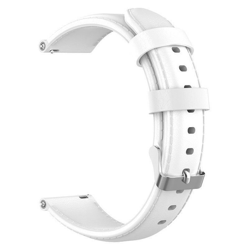 For Xiaomi Haylou Solar LS01  /  ID205  /  Willful SW021 Genuine Leather Watch Strap Quick Release Wrist Band Sports Watch 19mm Watchband Replacement