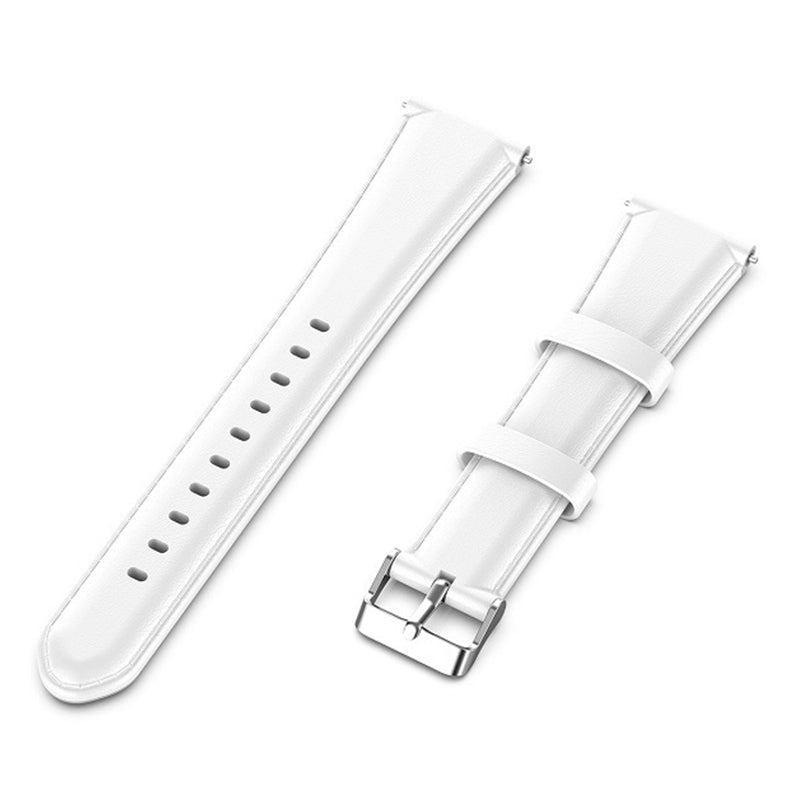 For Xiaomi Haylou Solar LS01  /  ID205  /  Willful SW021 Genuine Leather Watch Strap Quick Release Wrist Band Sports Watch 19mm Watchband Replacement