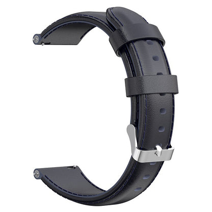 For Xiaomi Haylou Solar LS01  /  ID205  /  Willful SW021 Genuine Leather Watch Strap Quick Release Wrist Band Sports Watch 19mm Watchband Replacement