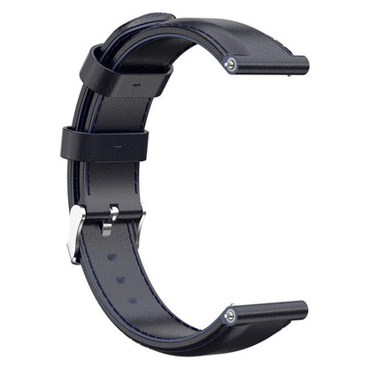 For Xiaomi Haylou Solar LS01  /  ID205  /  Willful SW021 Genuine Leather Watch Strap Quick Release Wrist Band Sports Watch 19mm Watchband Replacement